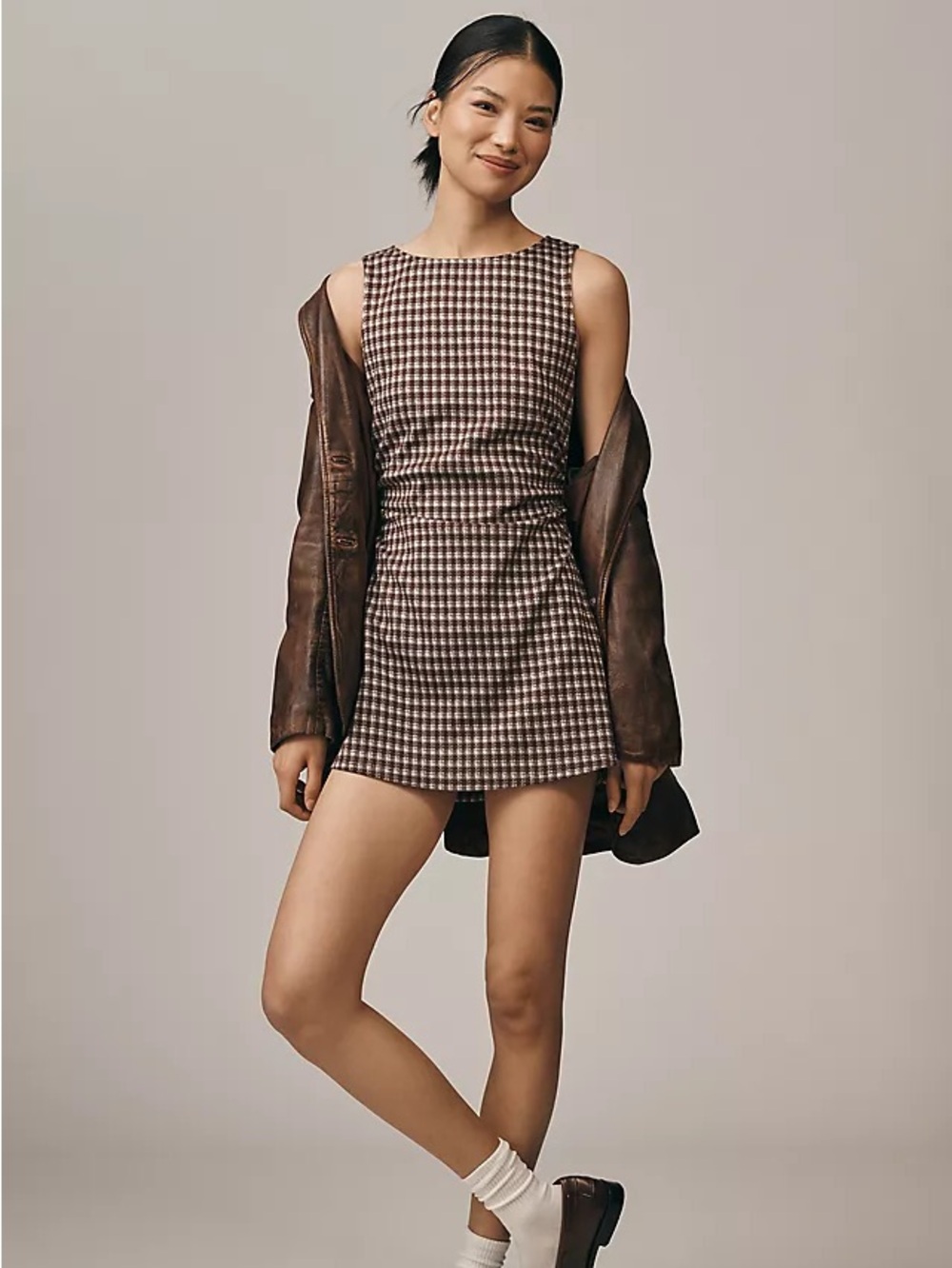 Cindy Dress Lisa Says Gah Cocoa Plaid